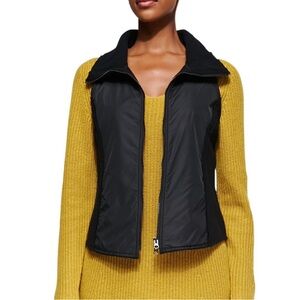Eileen Fisher Boiled Wool Parka Trim Vest